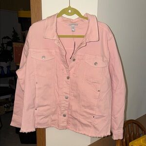 Women's Pink Denim Jacket